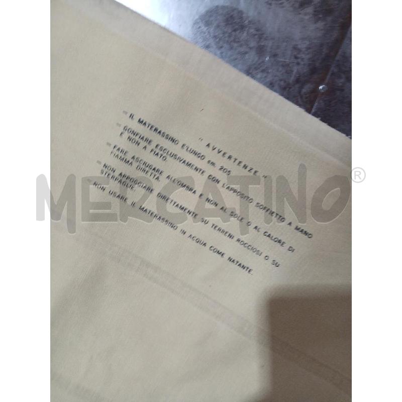 MATERASSINO MILITARE GONFIABILE | Mercatino dell'Usato Busnago 2