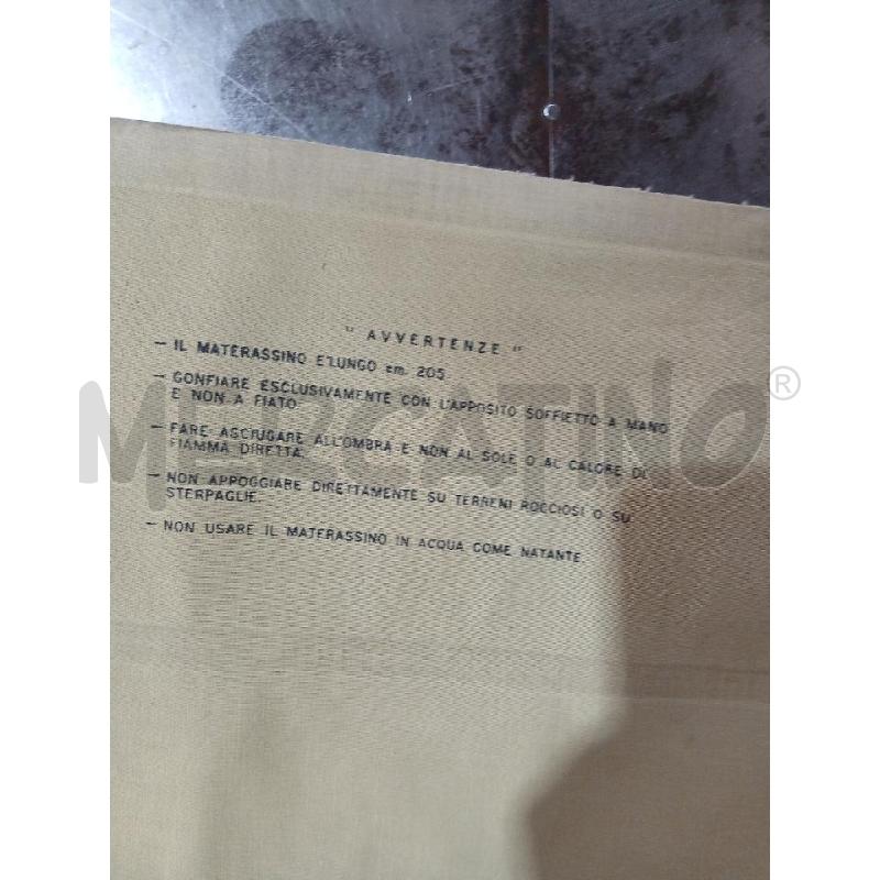 MATERASSINO MILITARE GONFIABILE  | Mercatino dell'Usato Busnago 4