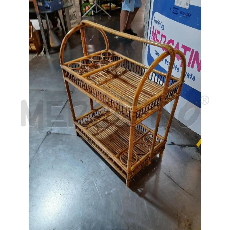 MOBILETTO PORTAVIVANDE IN VIMINI  | Mercatino dell'Usato Busnago 1