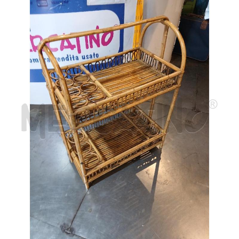 MOBILETTO PORTAVIVANDE IN VIMINI  | Mercatino dell'Usato Busnago 2