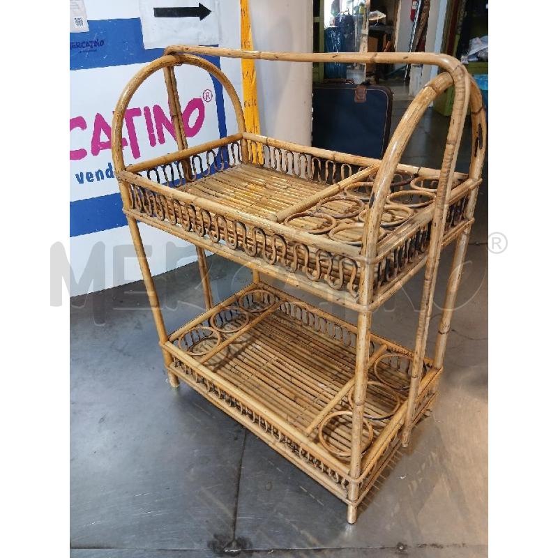 MOBILETTO PORTAVIVANDE IN VIMINI  | Mercatino dell'Usato Busnago 5