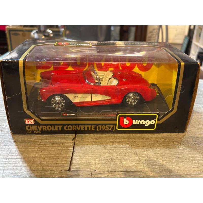 MODELLINO AUTO BBURAGO CHEVROLET CORVETTE 1957 | Mercatino dell'Usato Busnago 1