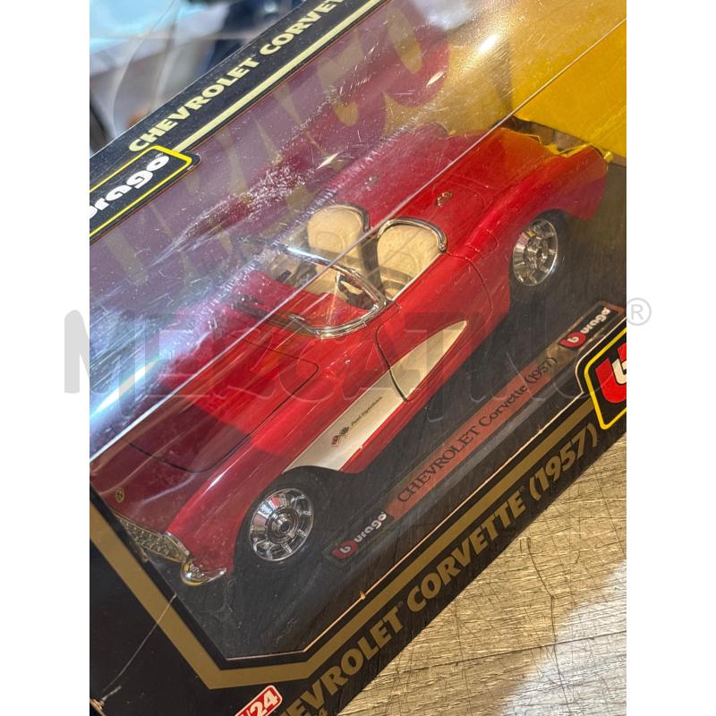MODELLINO AUTO BBURAGO CHEVROLET CORVETTE 1957 | Mercatino dell'Usato Busnago 2
