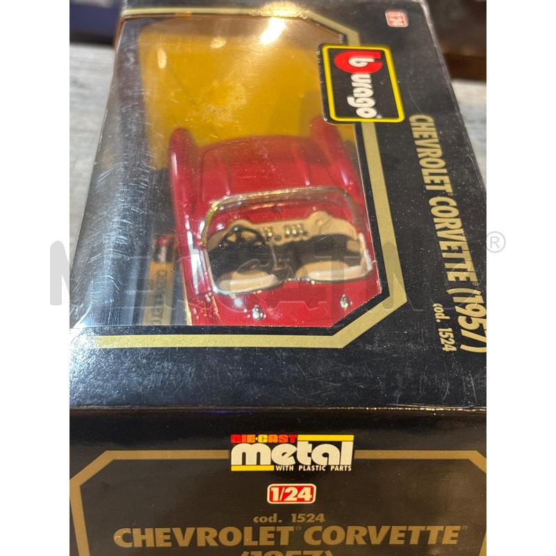 MODELLINO AUTO BBURAGO CHEVROLET CORVETTE 1957 | Mercatino dell'Usato Busnago 3