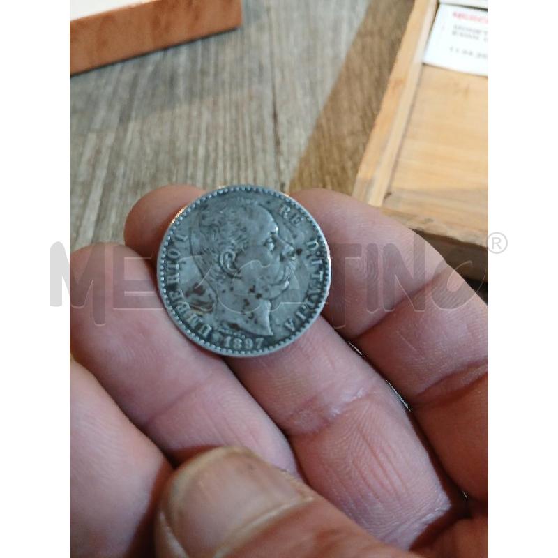 MONETA 2 LIRE ARGENTO UMBERTO 1897  | Mercatino dell'Usato Busnago 2