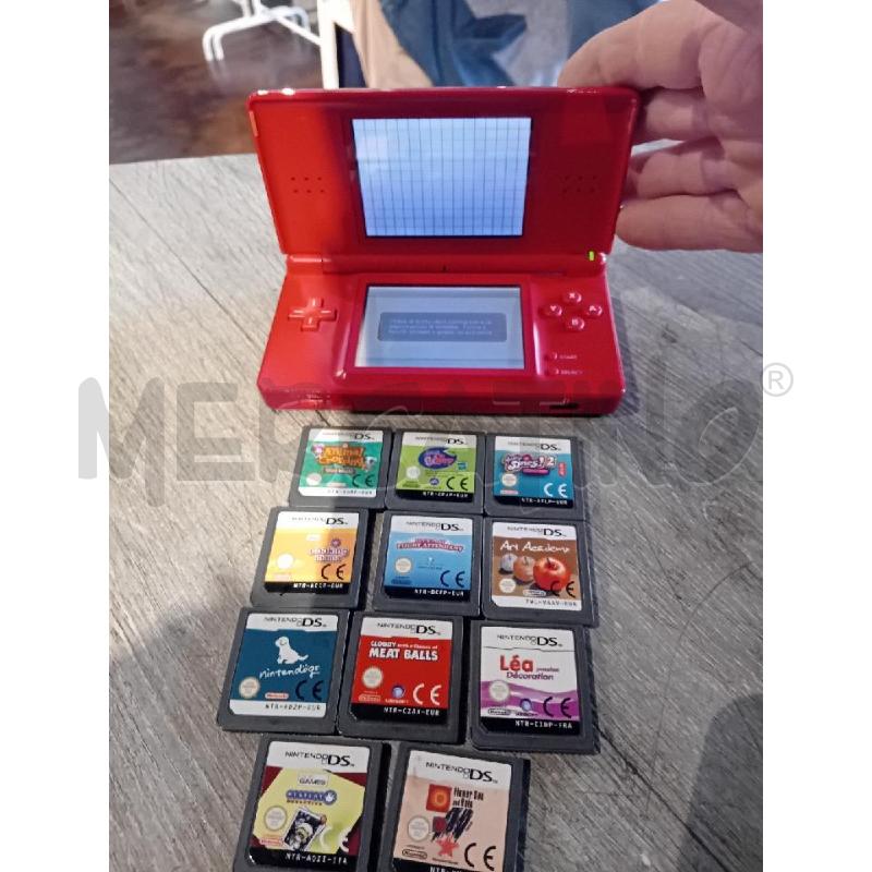NINTENDO DS LITE ROSSO PIU 10 GIOCHI | Mercatino dell'Usato Busnago 2
