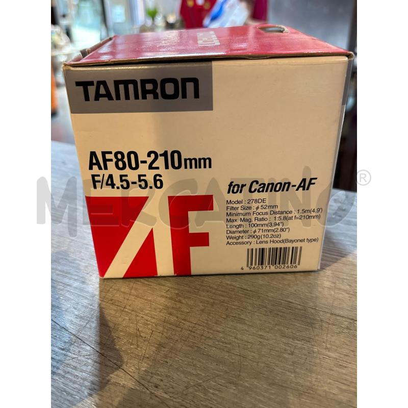 OBIETTIVO TAMROM AF80-210 MM (NUOVA CON SCATOLA) | Mercatino dell'Usato Busnago 4