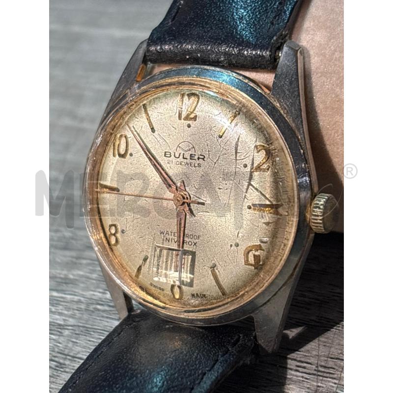 OROLOGIO DA POLSO A CARICA MANUALE BULER 21 JEWELS | Mercatino dell'Usato Busnago 2