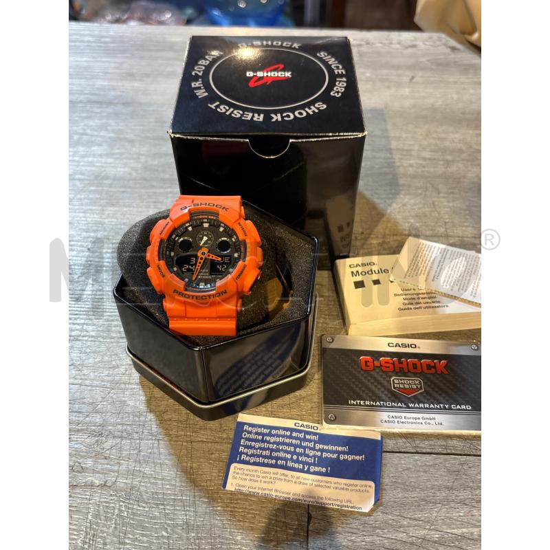 OROLOGIO DA POLSO CASIO G-SHOCK ARANCIONE CON SCATOLA E GARANZIA | Mercatino dell'Usato Busnago 1