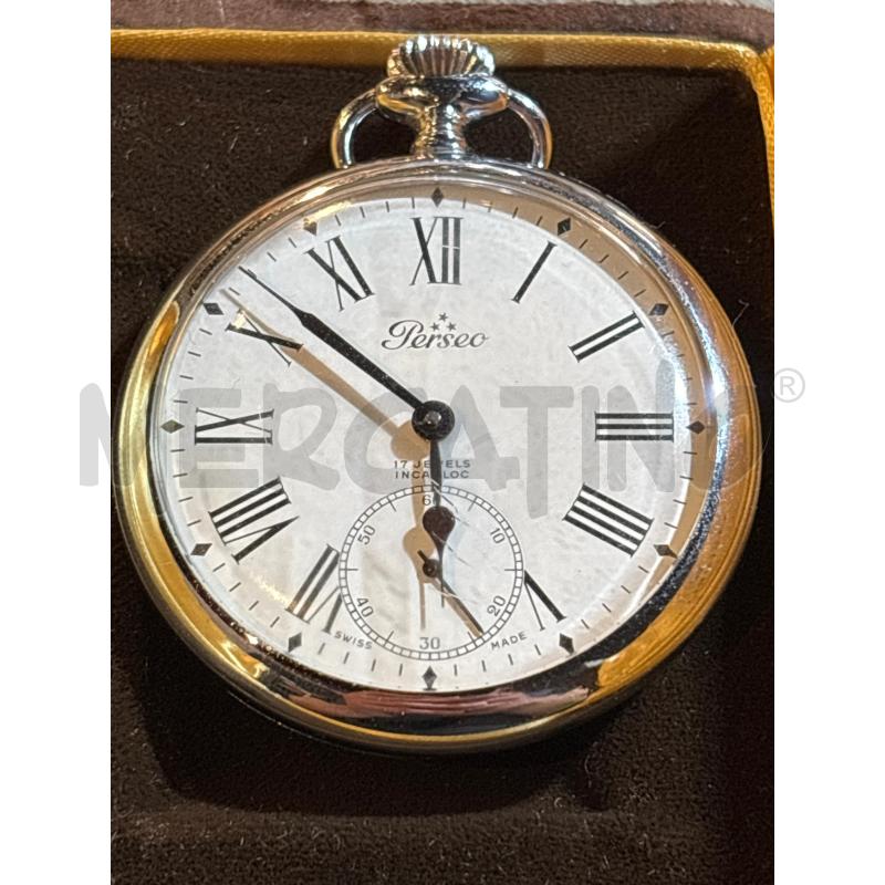 OROLOGIO DA TASCHINO PERSEO FERROVIE DELLO STATO CARICA MANUALE | Mercatino dell'Usato Busnago 1