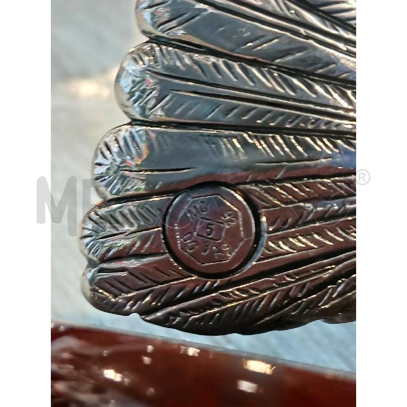 PAVONE STATUINA LAMINATO ARGENTO ALTEZZA 8CM , LARGHEZZA 11 | Mercatino dell'Usato Busnago 3