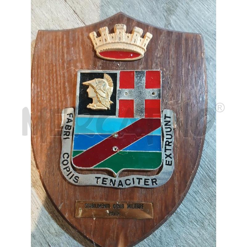 PLACCA CREST GENIO MILITARE PAVIA | Mercatino dell'Usato Busnago 1