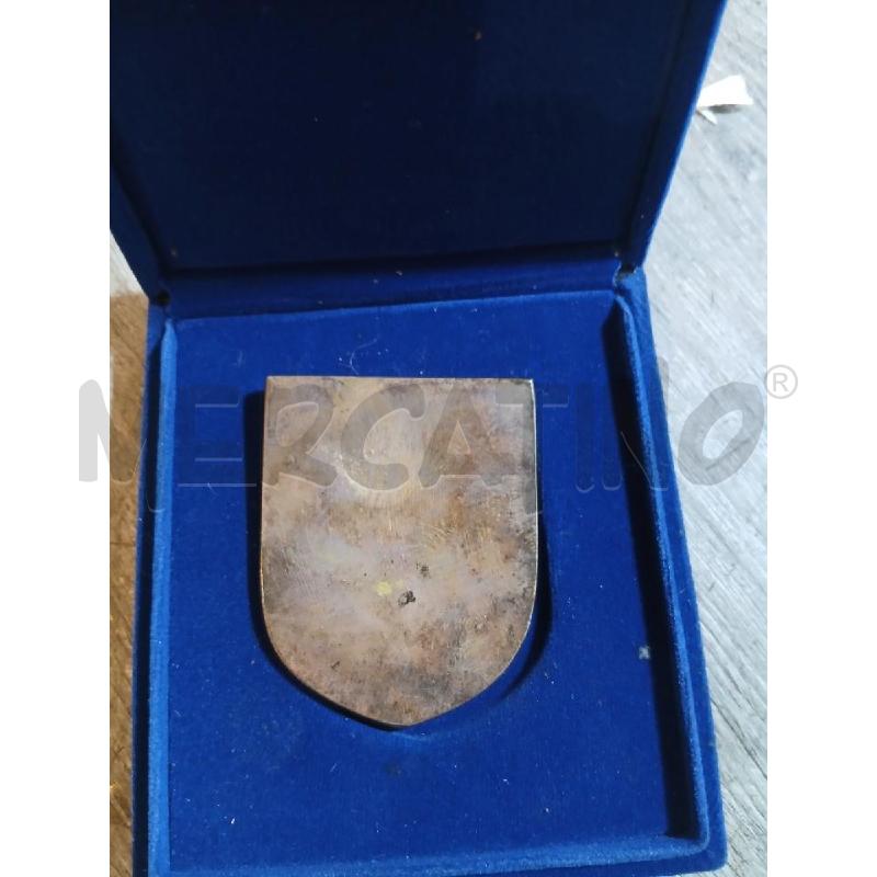 PLACCA IN METALLO POLITIA ROMANA CON SCATOLA | Mercatino dell'Usato Busnago 2