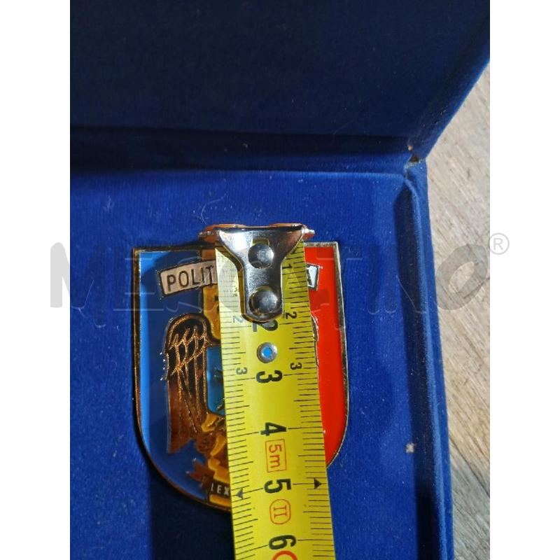 PLACCA IN METALLO POLITIA ROMANA CON SCATOLA | Mercatino dell'Usato Busnago 5