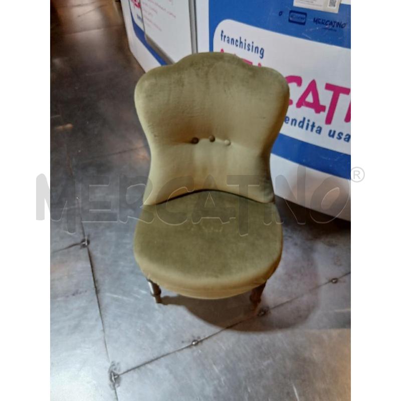 POLTRONCINA DA CAMERA VERDE | Mercatino dell'Usato Busnago 1