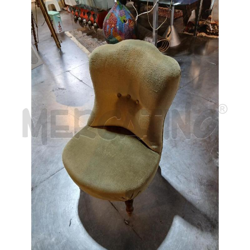 POLTRONCINA DA CAMERA VERDE | Mercatino dell'Usato Busnago 4