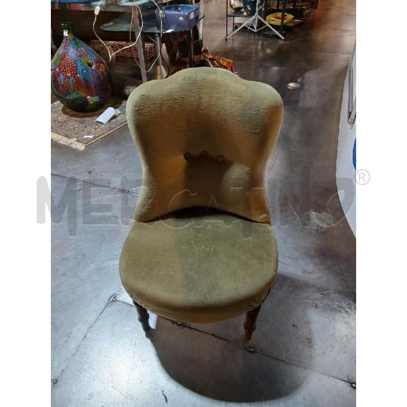 POLTRONCINA DA CAMERA VERDE | Mercatino dell'Usato Busnago 5