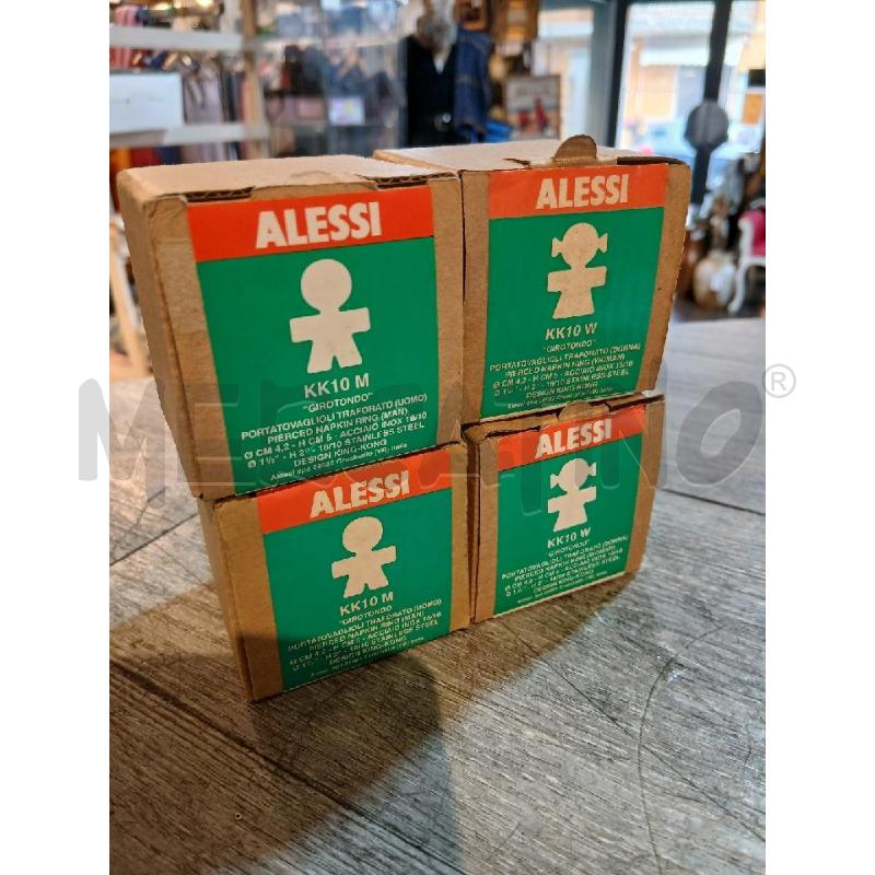 PORTA TOVAGLIOLI ALESSI 4 PEZZI (2 UOMO 2 DONNA) | Mercatino dell'Usato Busnago 2