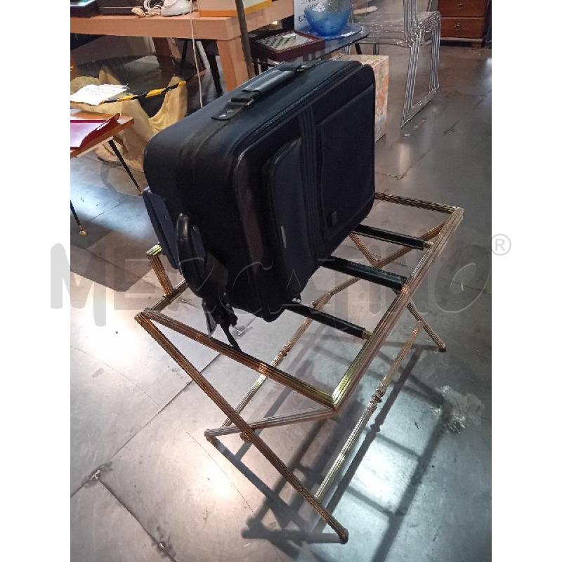 PORTA VALIGIA DA HOTEL IN OTTONE MISURE L65, P45, H65 | Mercatino dell'Usato Busnago 4
