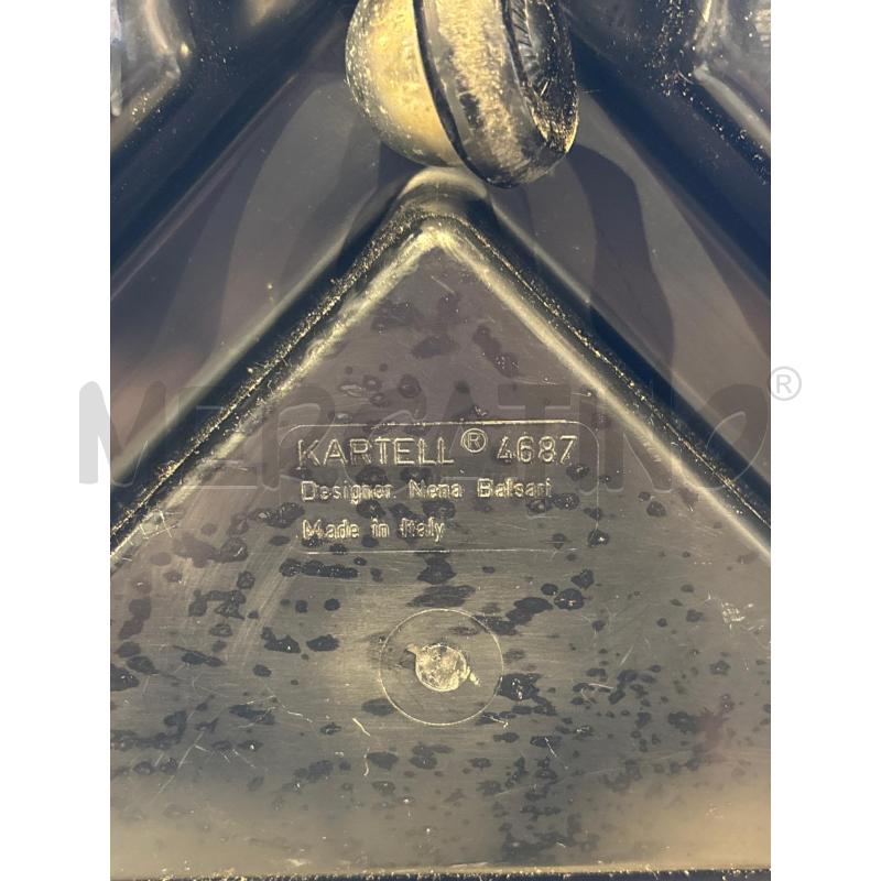 PORTA VASO TRIANGOLARE KARTELL NERO DESIGNER NENA BALSARI | Mercatino dell'Usato Busnago 3