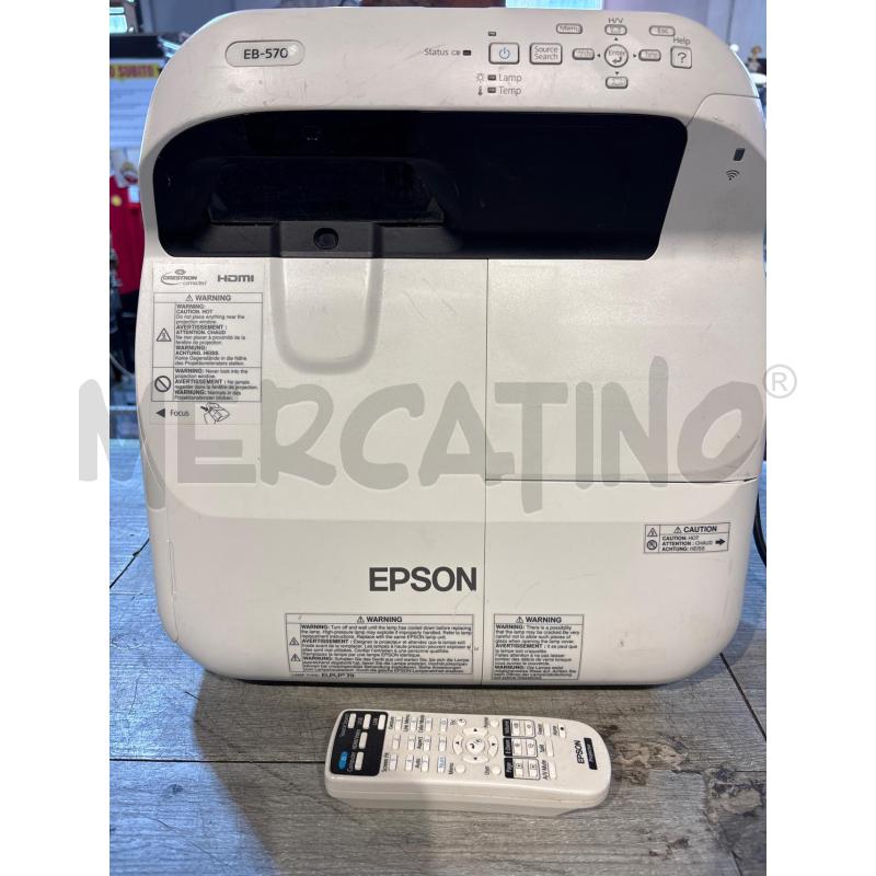 PROIETTORE EPSON EB 570 CON TELECOMANDO | Mercatino dell'Usato Busnago 1