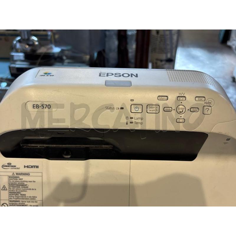 PROIETTORE EPSON EB 570 CON TELECOMANDO | Mercatino dell'Usato Busnago 2