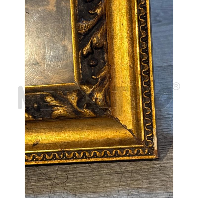 QUADRETTO CORNICE QUADRATA 22X22 DORATA VECCHIA  | Mercatino dell'Usato Busnago 2