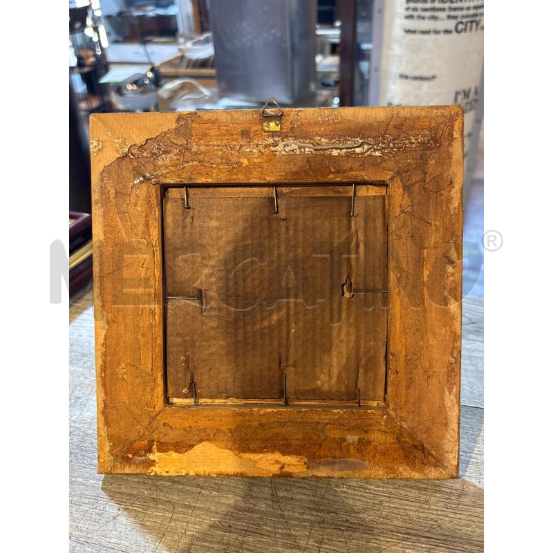 QUADRETTO CORNICE QUADRATA 22X22 DORATA VECCHIA  | Mercatino dell'Usato Busnago 4