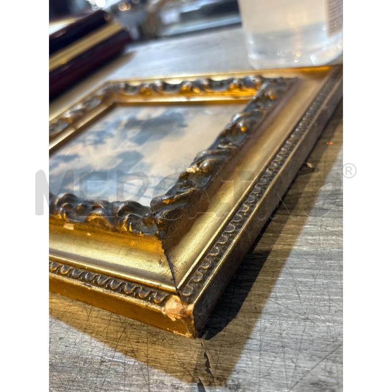 QUADRETTO CORNICE QUADRATA 22X22 DORATA VECCHIA  | Mercatino dell'Usato Busnago 5