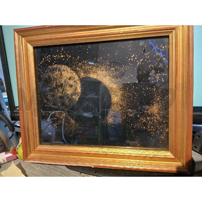 QUADRETTO FATTO CON ORO ALLUVIONALE PIEMONTESE MISURE 30X25 | Mercatino dell'Usato Busnago 1