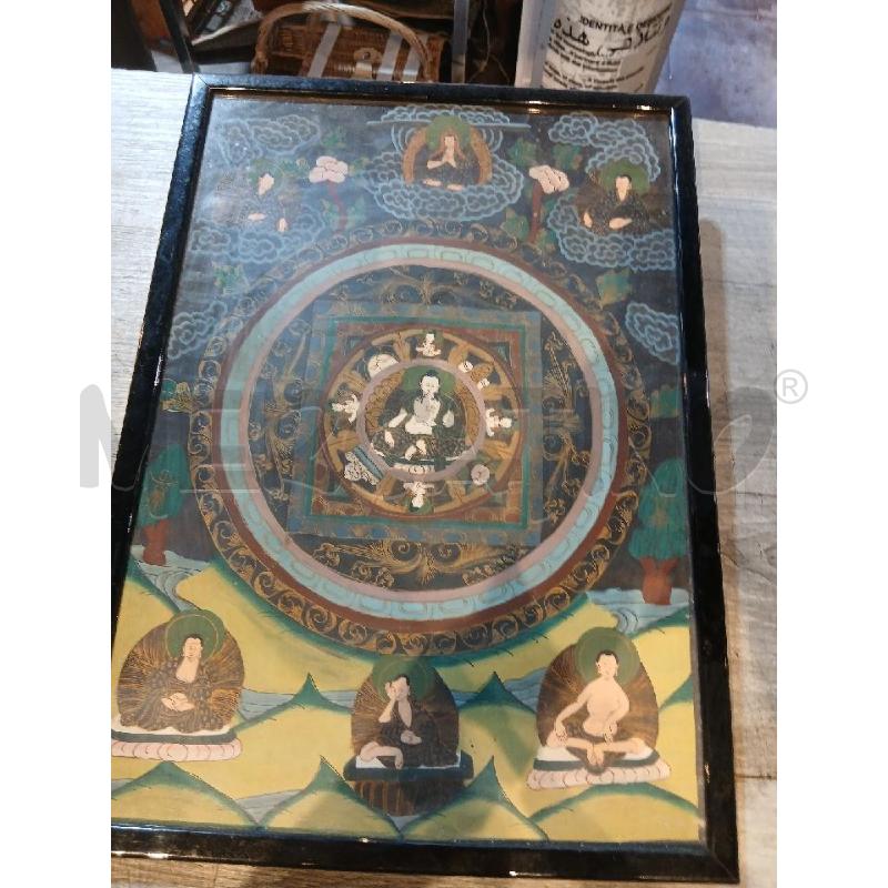 QUADRO BUDDISTA MISURE 45X32 | Mercatino dell'Usato Busnago 1