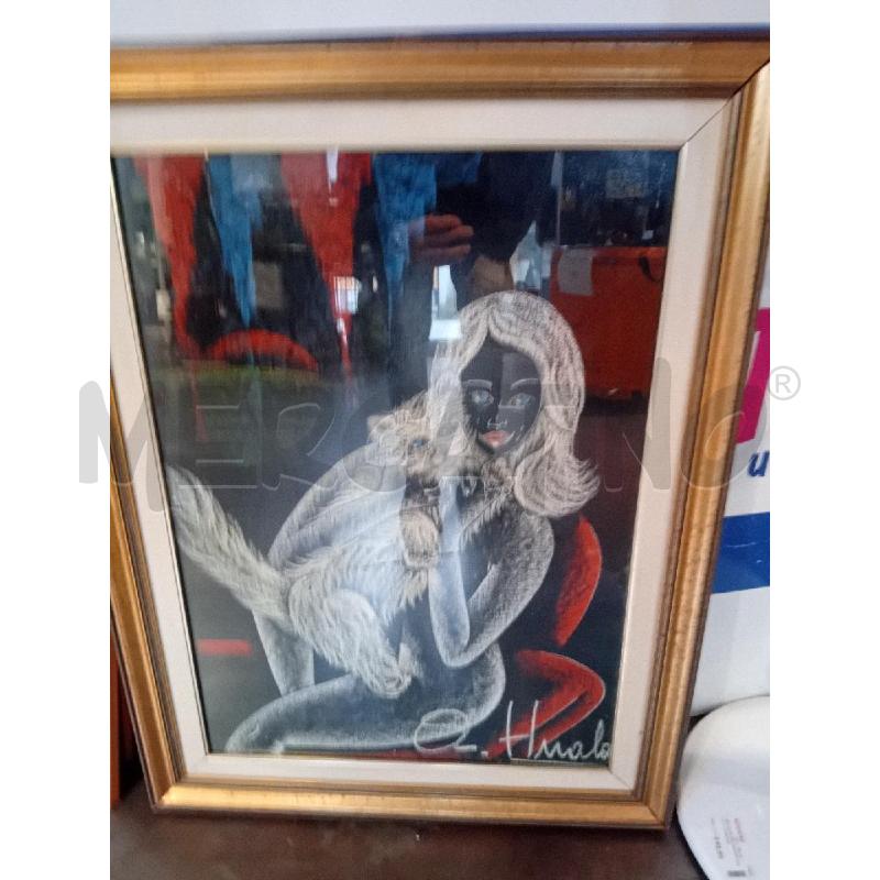 QUADRO VECCHIO ANNA HUALA MISURE 65X87 | Mercatino dell'Usato Busnago 1