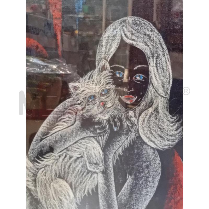 QUADRO VECCHIO ANNA HUALA MISURE 65X87 | Mercatino dell'Usato Busnago 3