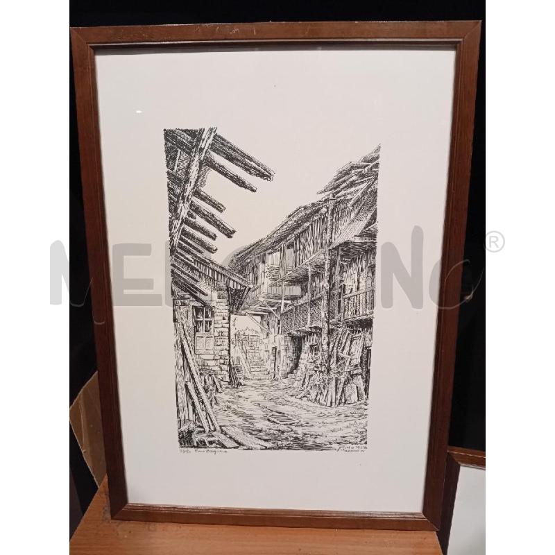 QUADRO VECCHIO A CHINA  BAGNERA | Mercatino dell'Usato Busnago 1