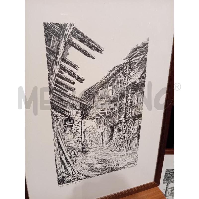 QUADRO VECCHIO A CHINA  BAGNERA | Mercatino dell'Usato Busnago 2