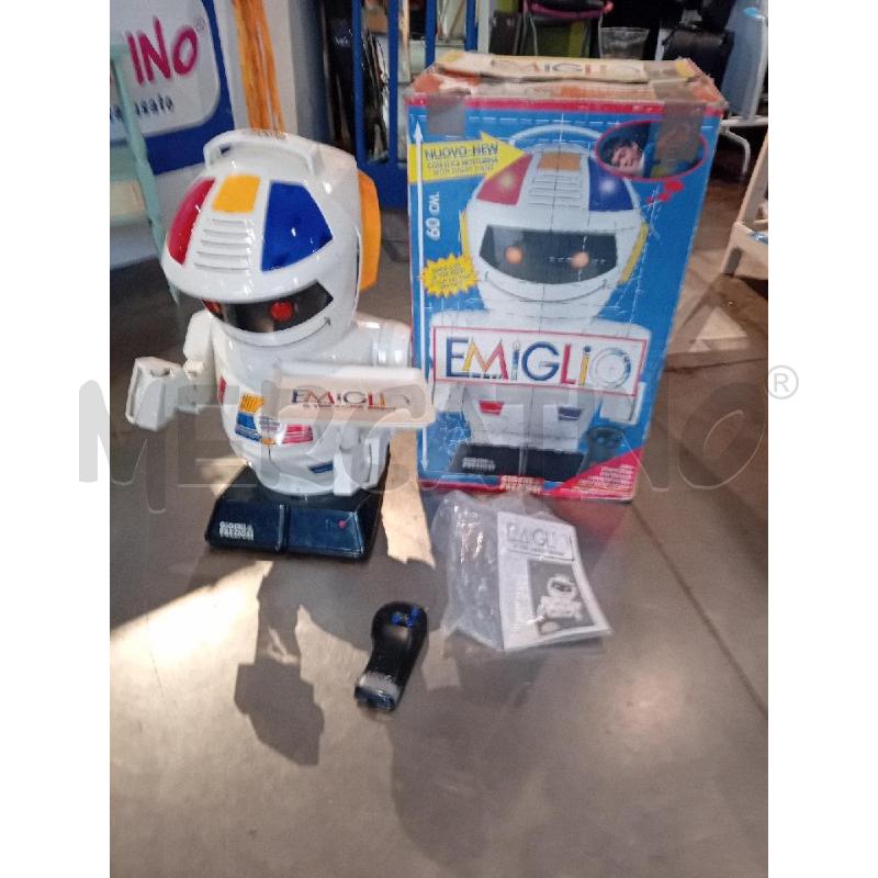 ROBOT EMIGLIO ANNI 9 (SI ACCENDE, CON SCATOLA ORIGINALE) | Mercatino dell'Usato Busnago 1