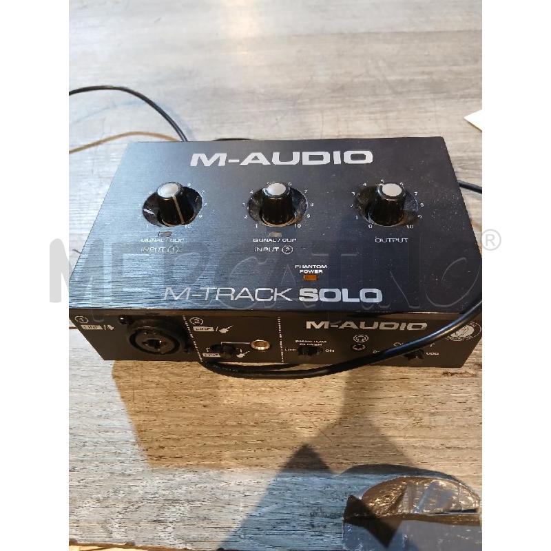 SCHEDA AUDIO M-TRAKER SOLO M-AUDIO | Mercatino dell'Usato Busnago 1