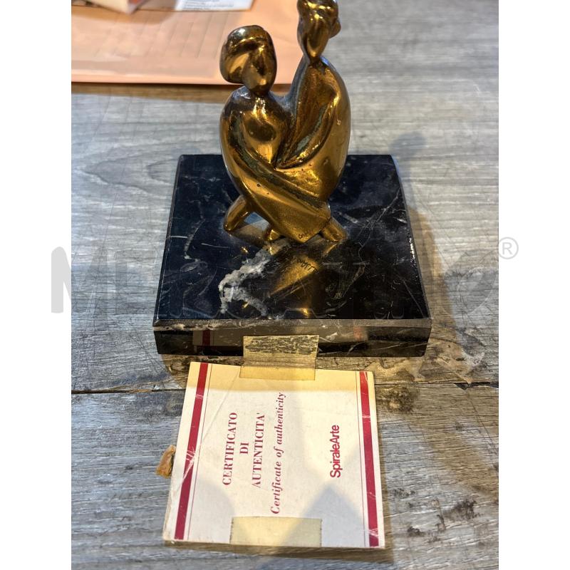 SCULTURA PICCOLA RITA GALLE' INCONTRO IN BRONZO | Mercatino dell'Usato Busnago 1