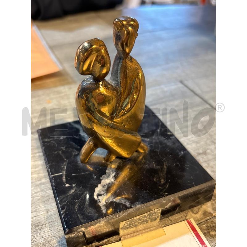 SCULTURA PICCOLA RITA GALLE' INCONTRO IN BRONZO | Mercatino dell'Usato Busnago 2
