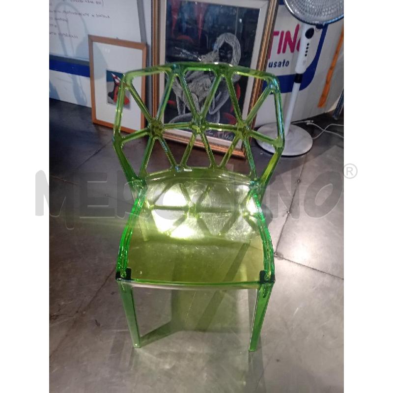SEDIA CALLIGARIS ALCHEMIA VERDE(SEGNI DI USURA) | Mercatino dell'Usato Busnago 1
