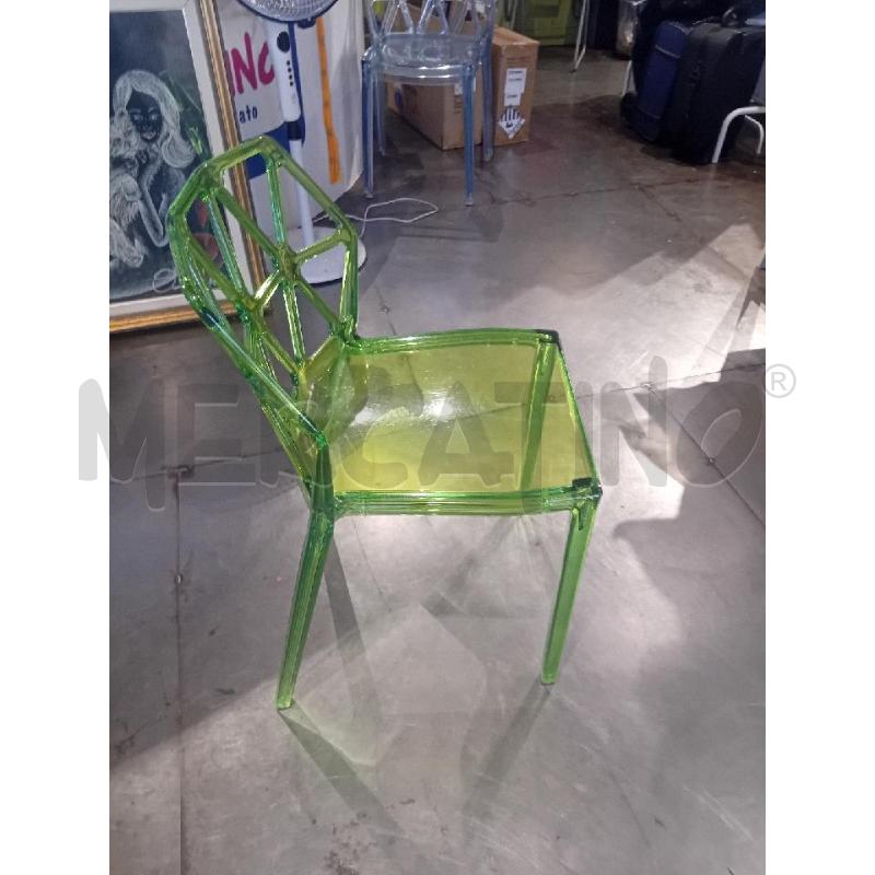 SEDIA CALLIGARIS ALCHEMIA VERDE(SEGNI DI USURA) | Mercatino dell'Usato Busnago 2