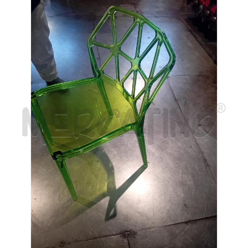 SEDIA CALLIGARIS ALCHEMIA VERDE(SEGNI DI USURA) | Mercatino dell'Usato Busnago 4