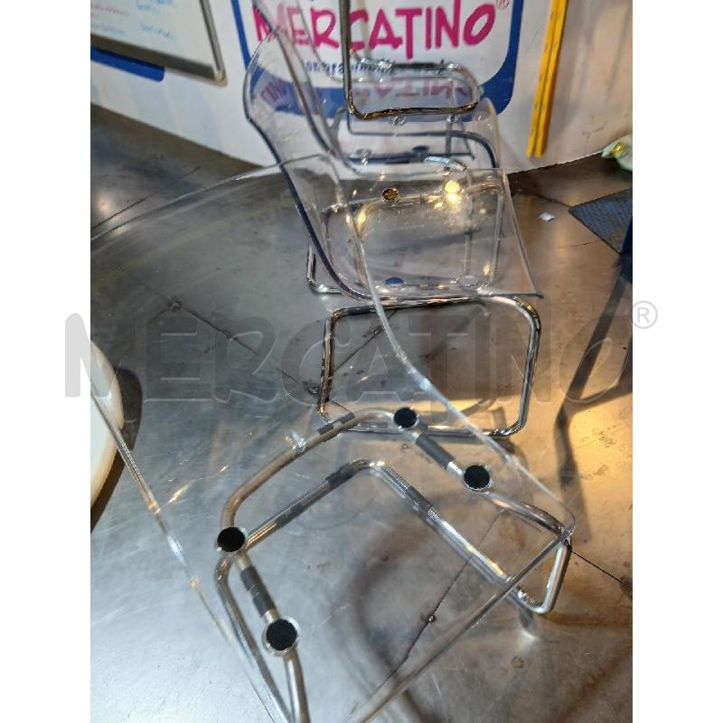 SEDIE PZ. 4 TRASPARENTI IKEA | Mercatino dell'Usato Busnago 1