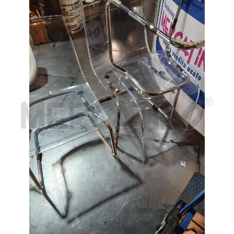 SEDIE PZ. 4 TRASPARENTI IKEA | Mercatino dell'Usato Busnago 2