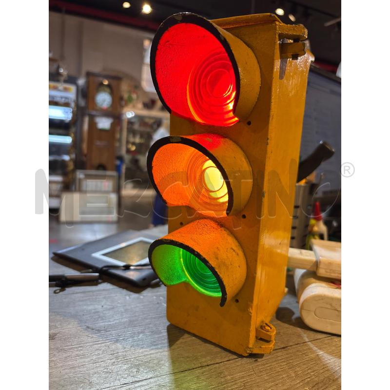 SEMAFORO GIALLO IN FERRO FUNZIONANTE H27CM | Mercatino dell'Usato Busnago 5