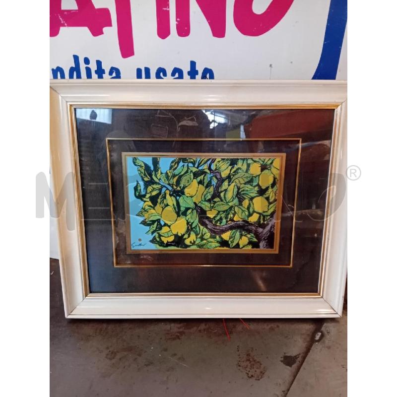 SERIGRAFIA OMAGGIO A GUTTUSO MISURE 30X19(CORNICE 53X44) | Mercatino dell'Usato Busnago 1