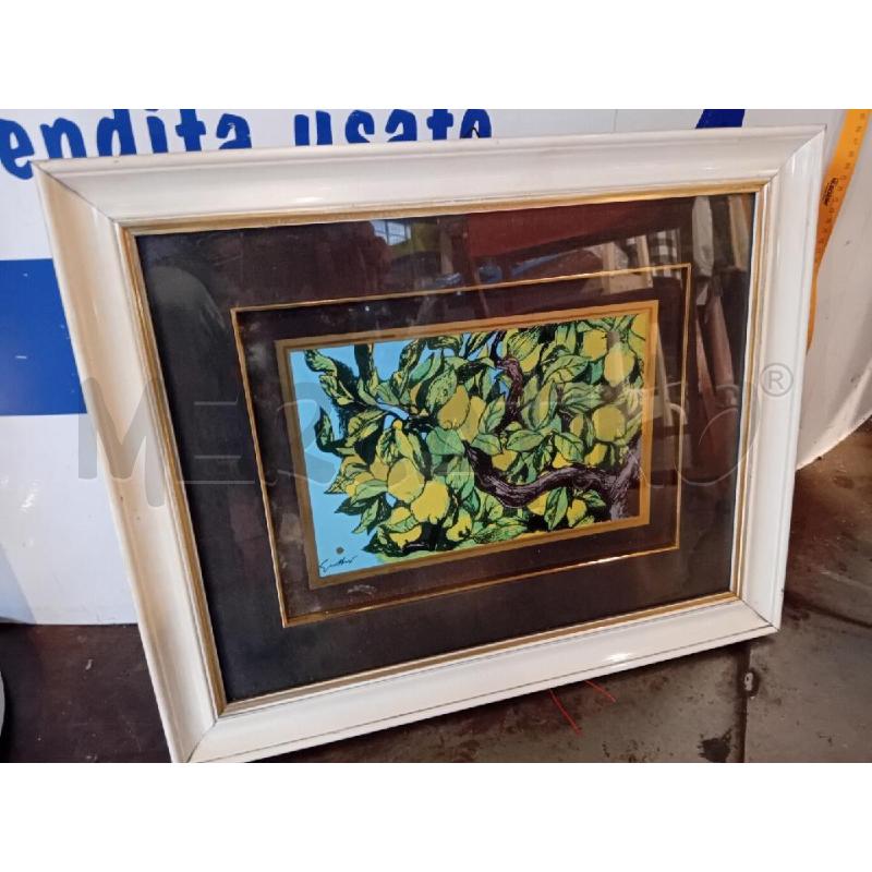 SERIGRAFIA OMAGGIO A GUTTUSO MISURE 30X19(CORNICE 53X44) | Mercatino dell'Usato Busnago 2
