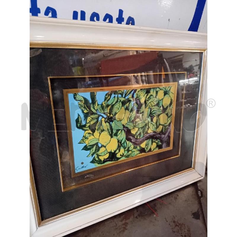 SERIGRAFIA OMAGGIO A GUTTUSO MISURE 30X19(CORNICE 53X44) | Mercatino dell'Usato Busnago 3