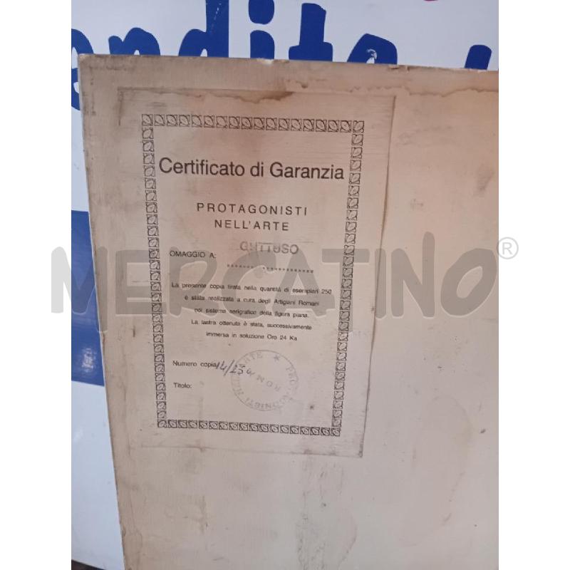 SERIGRAFIA OMAGGIO A GUTTUSO MISURE 30X19(CORNICE 53X44) | Mercatino dell'Usato Busnago 4