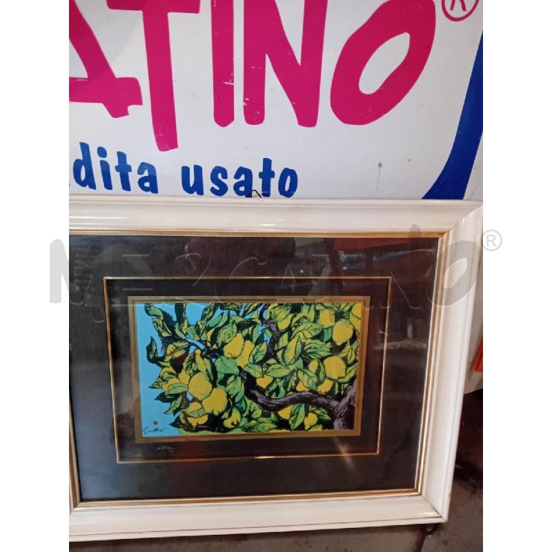 SERIGRAFIA OMAGGIO A GUTTUSO MISURE 30X19(CORNICE 53X44) | Mercatino dell'Usato Busnago 5